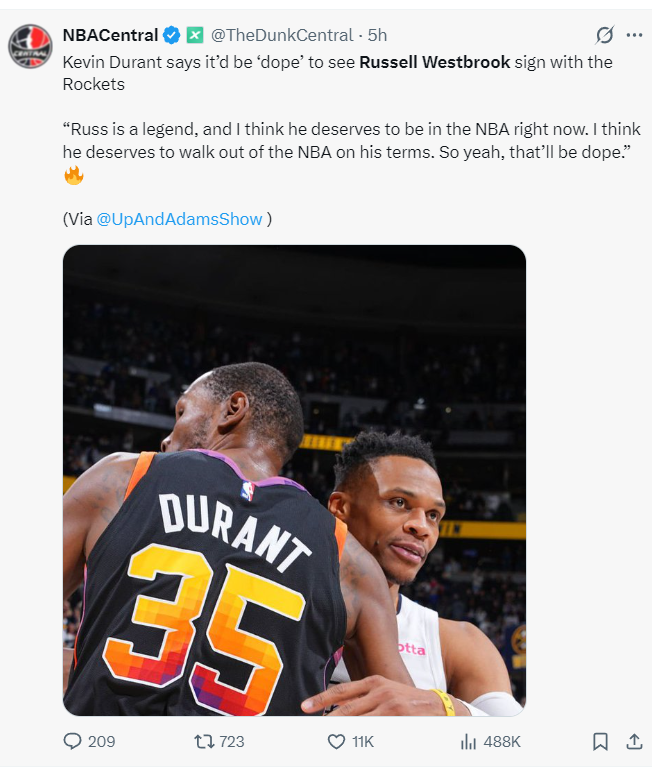 下威少, 了关于拉塞, inews